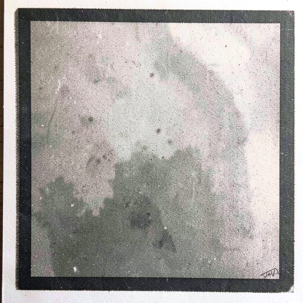 Two-tone risograph panel in warm tan and cream with soft abstract curves suggesting restored facial volume.